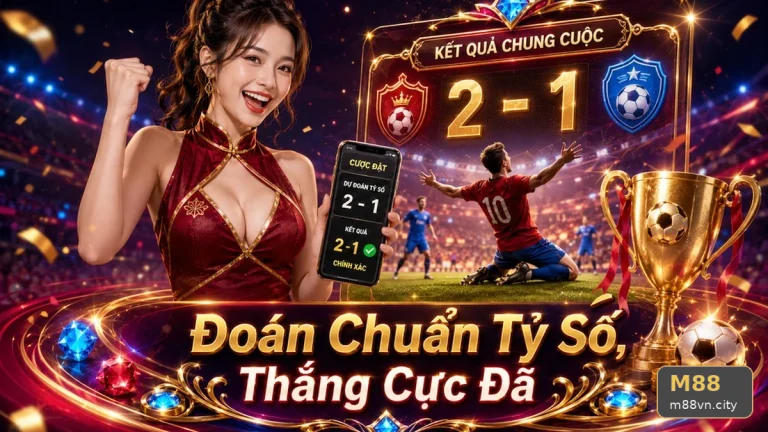 Cột tỷ số nhấp nháy giữa hiệp: Lát cắt phân tích bóng đá tại M88